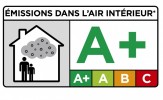 Logo émissions dans l'air intérieur A+